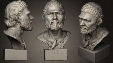 Busts and heads antique and historical (BUSTA_0548) 3D model for CNC machine